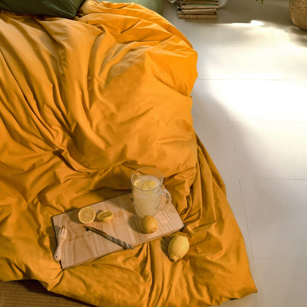 Housse De Couette Basic - Moutarde