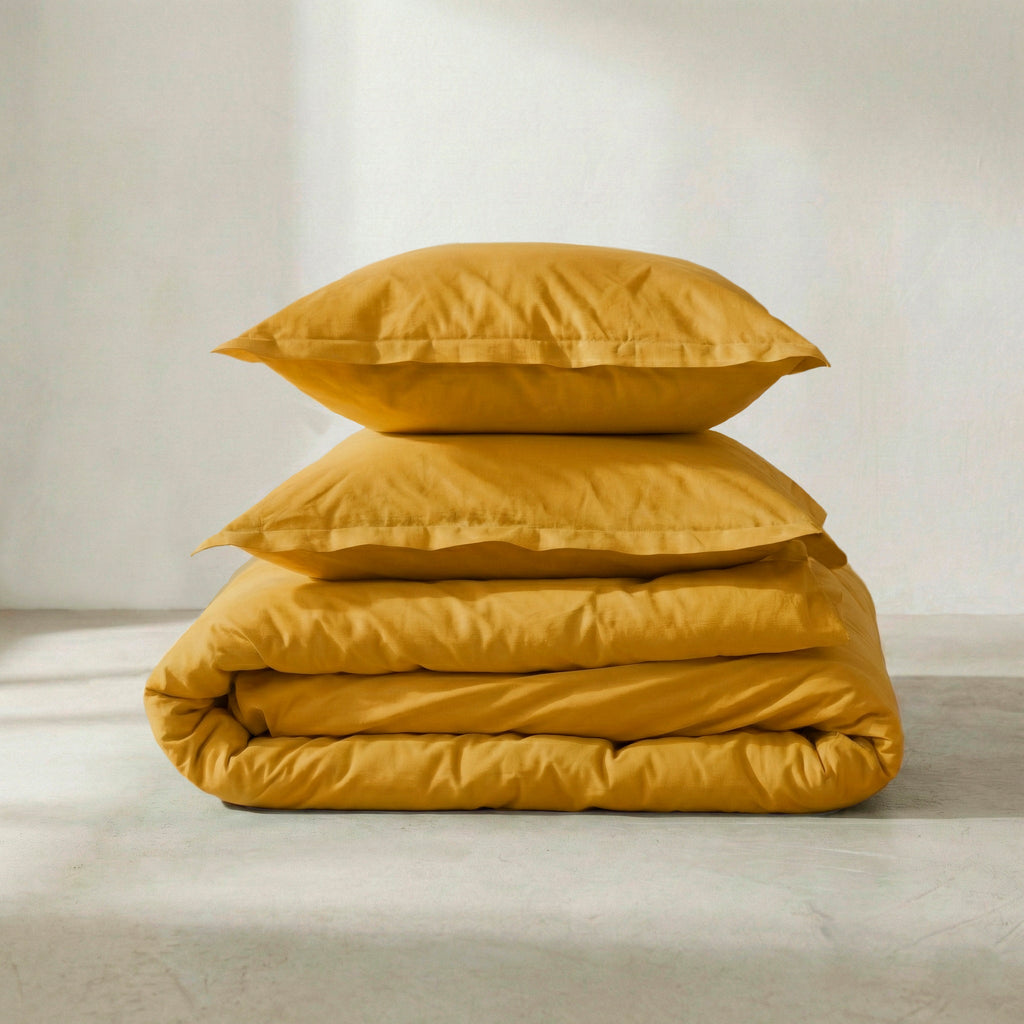 Housse De Couette Basic - Moutarde