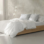 Housse De Couette Basic Percale 200 fils - Blanc