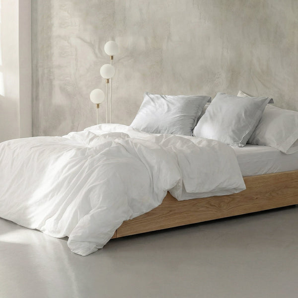 Housse De Couette Basic Percale 200 fils - Blanc