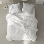 Housse De Couette Basic Percale 200 fils - Blanc