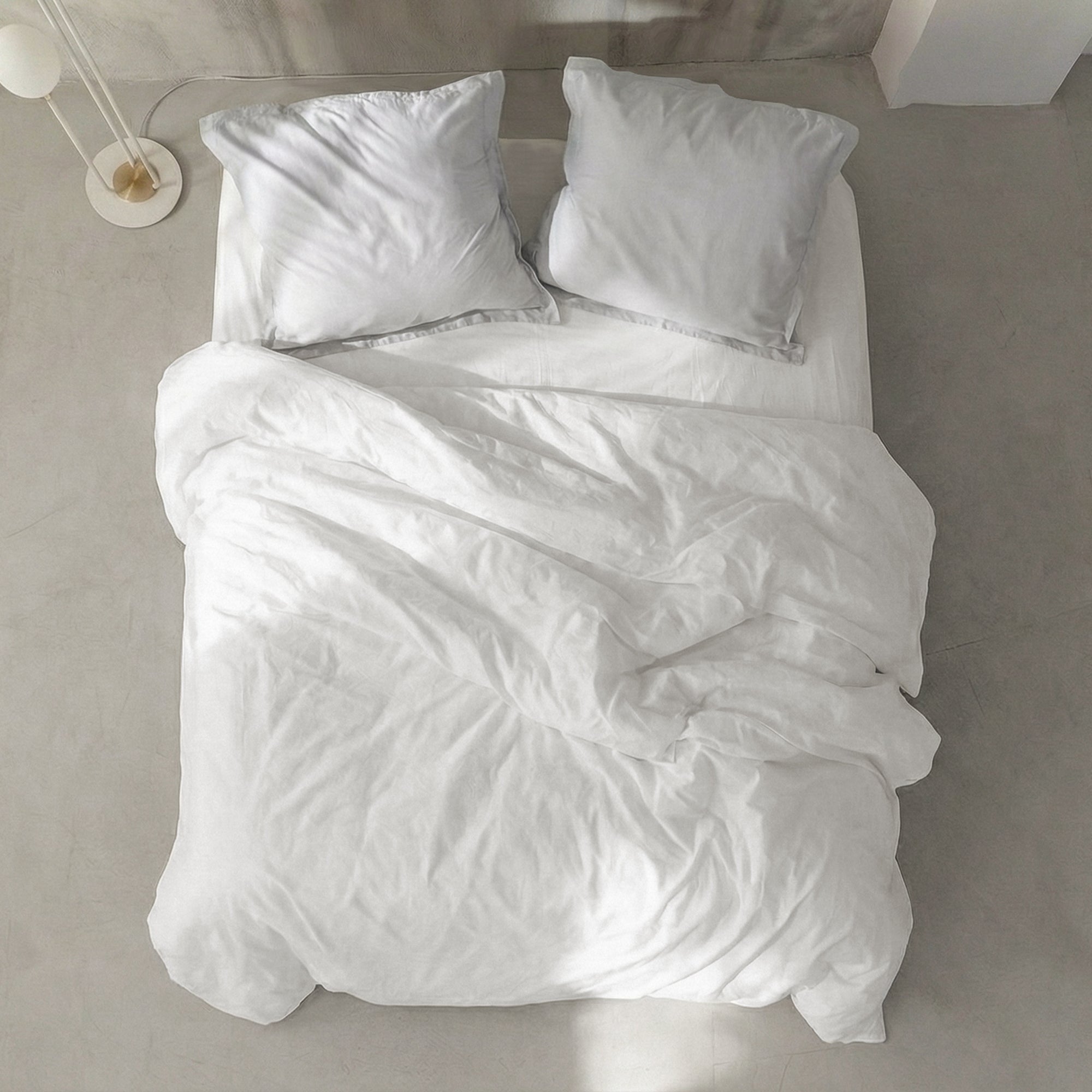 Housse De Couette Basic Percale 200 fils - Blanc