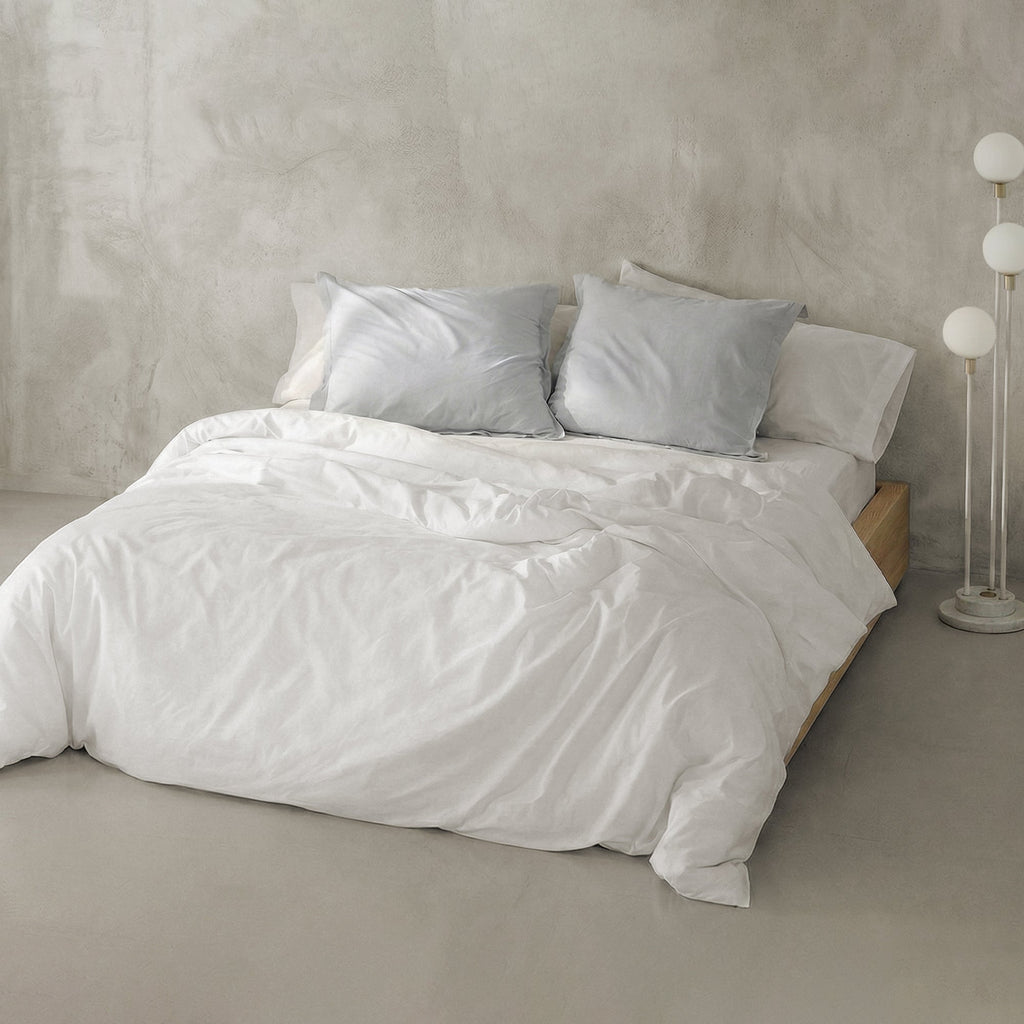 Housse De Couette Basic Percale 200 fils - Blanc