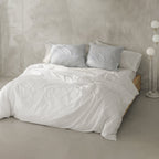 Housse De Couette Basic Percale 200 fils - Blanc