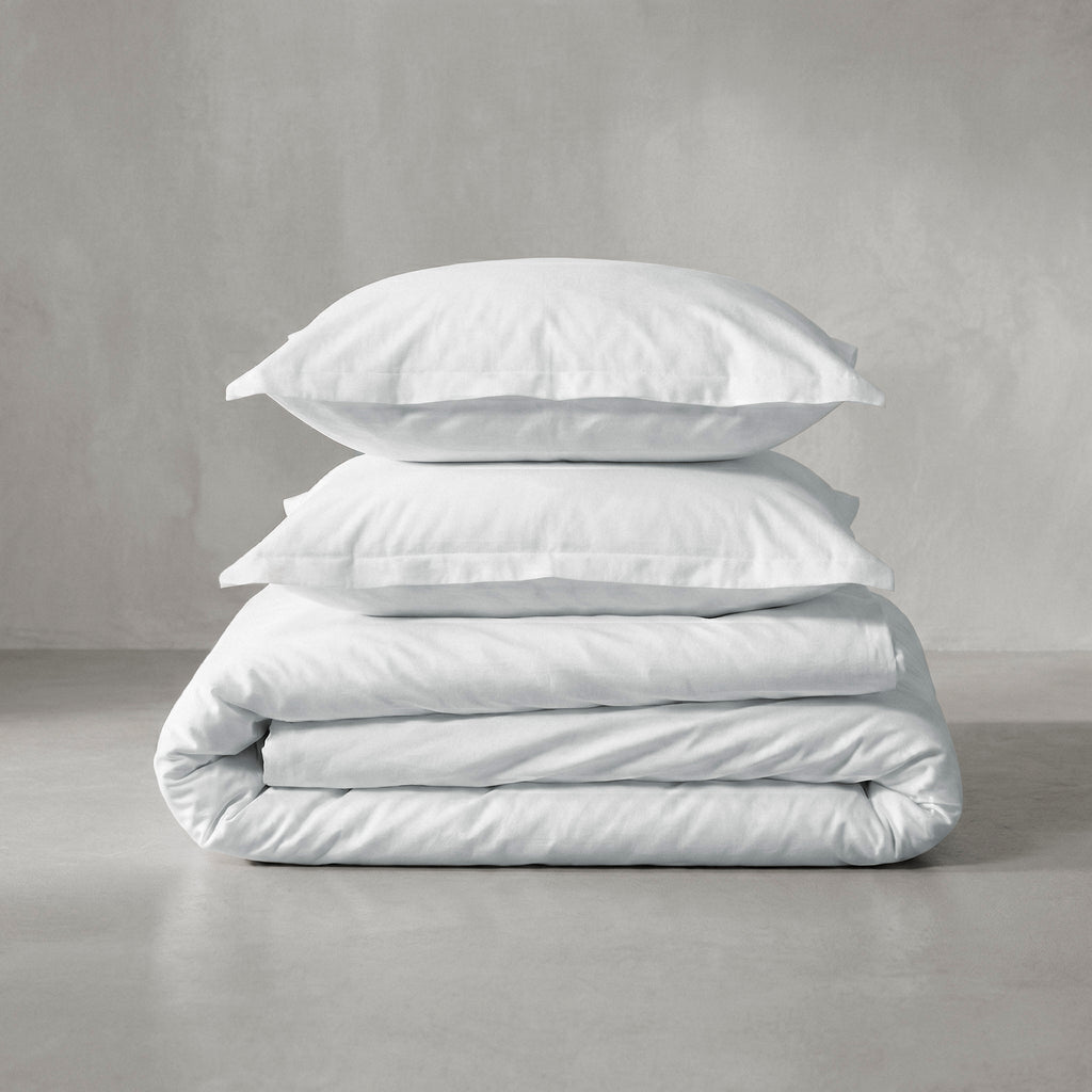 Housse De Couette Basic Percale 200 fils - Blanc