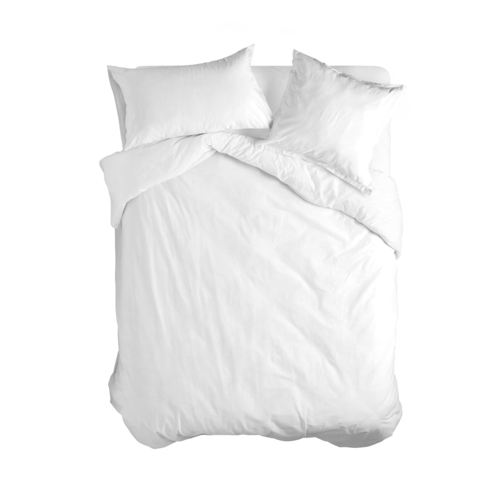 Housse De Couette Basic Percale 200 fils - Blanc