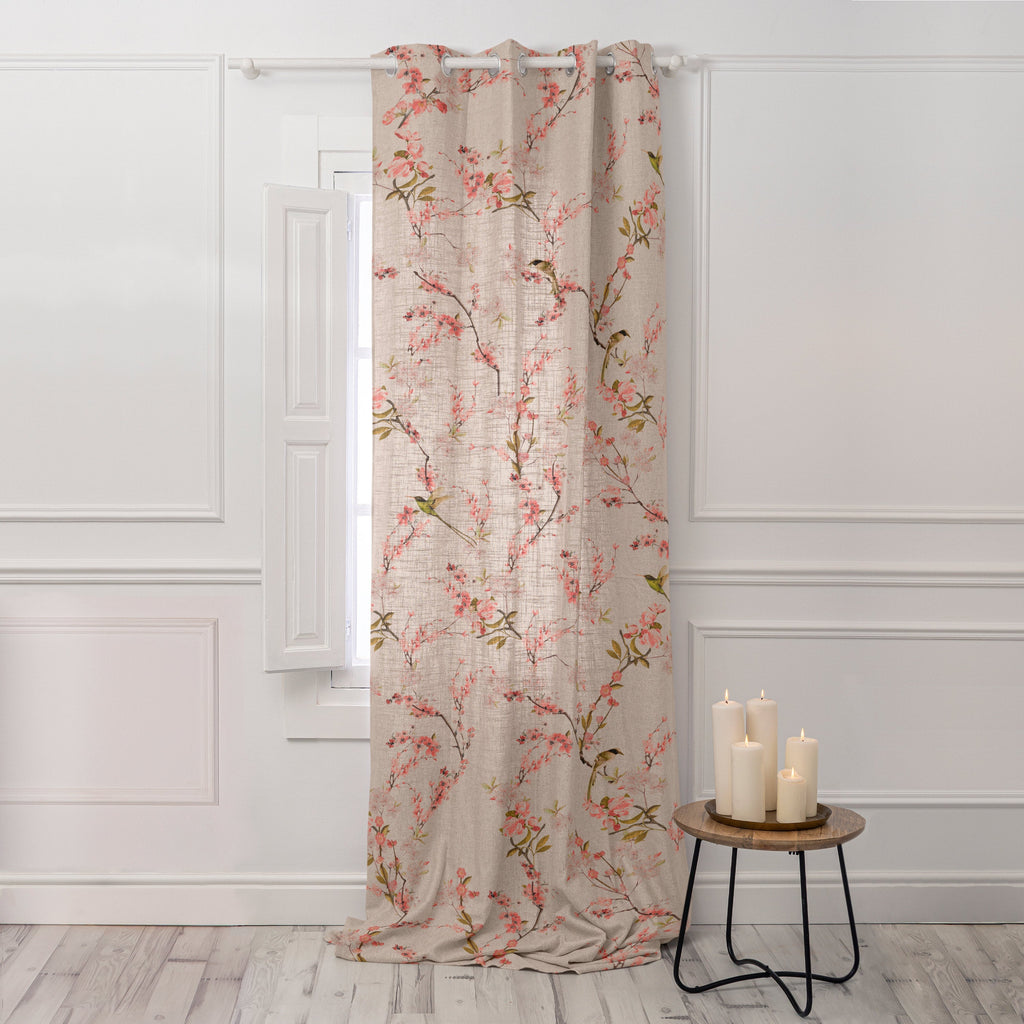 Rideau Lin Chinoiserie - Multicolore