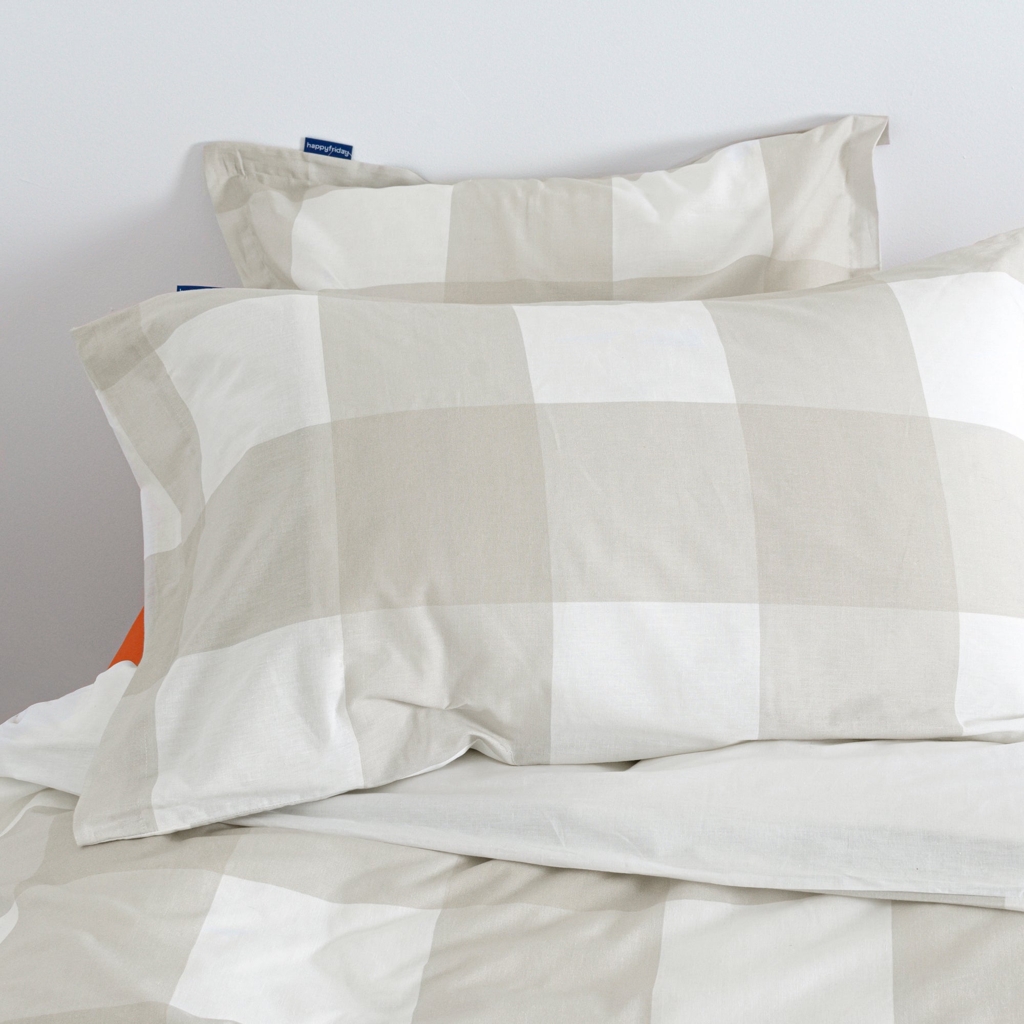 Taie D'Oreiller Gingham - Beige