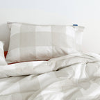 Taie D'Oreiller Gingham - Beige