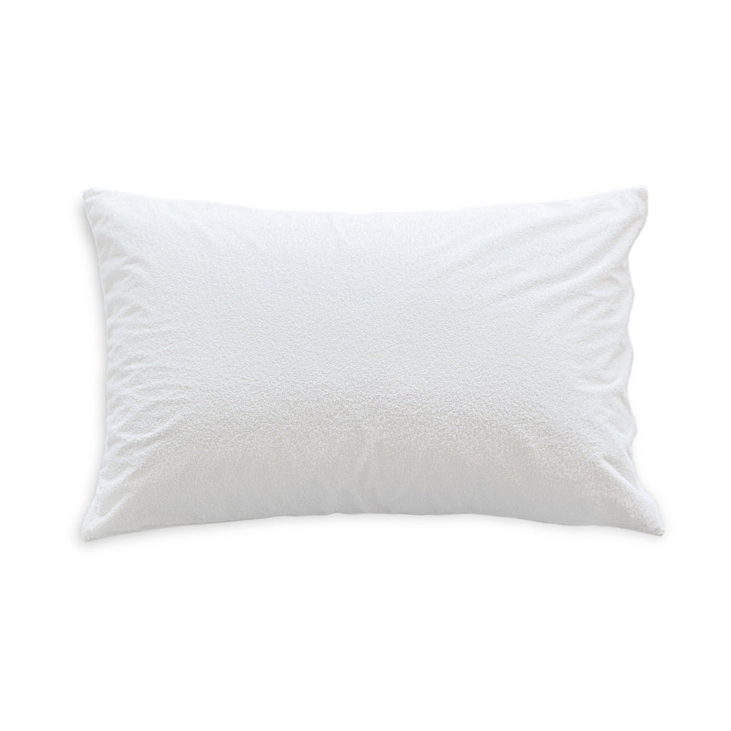Protège-Oreiller Imperméable Éponge Coton - Blanc