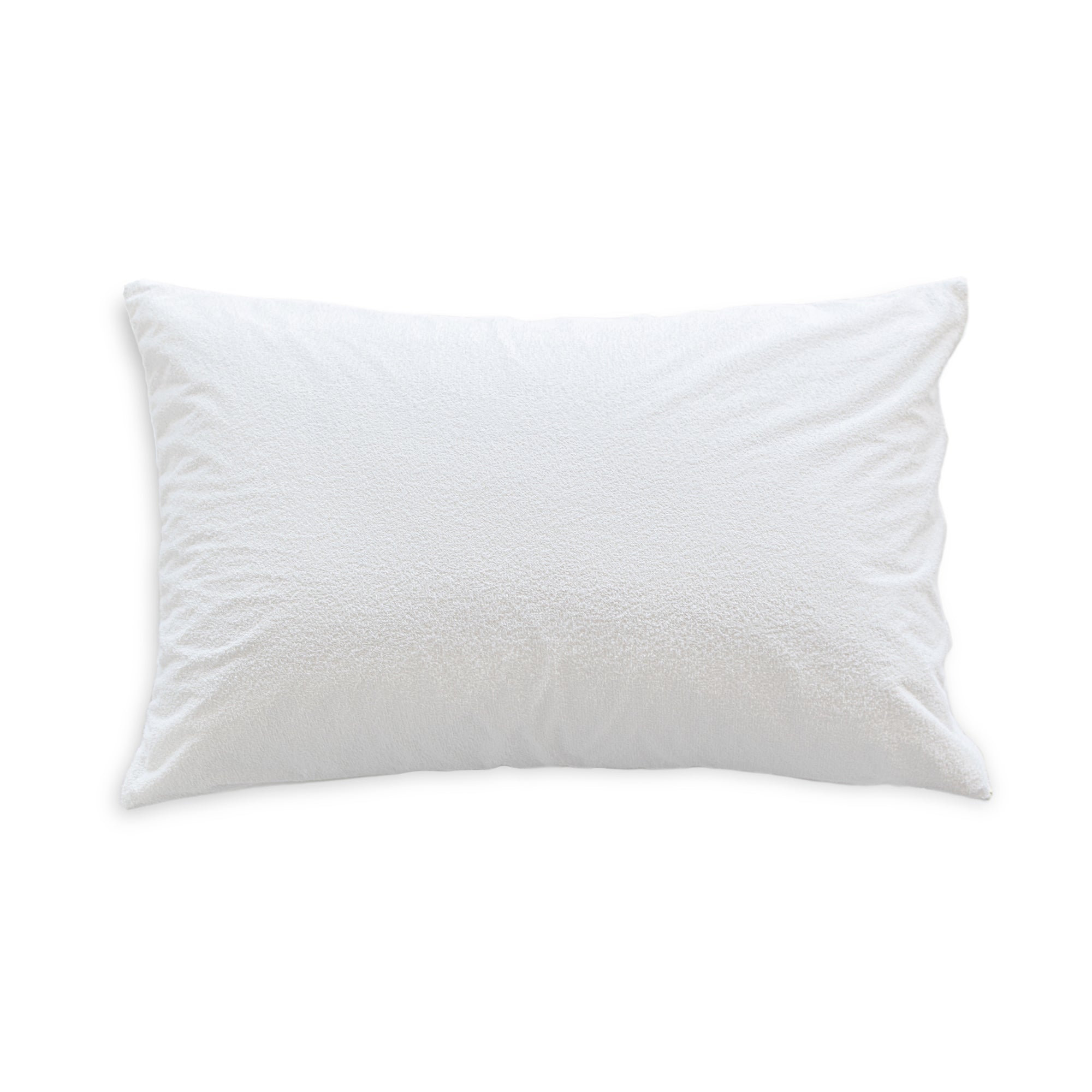 Protège-Oreiller Imperméable Éponge Coton - Blanc