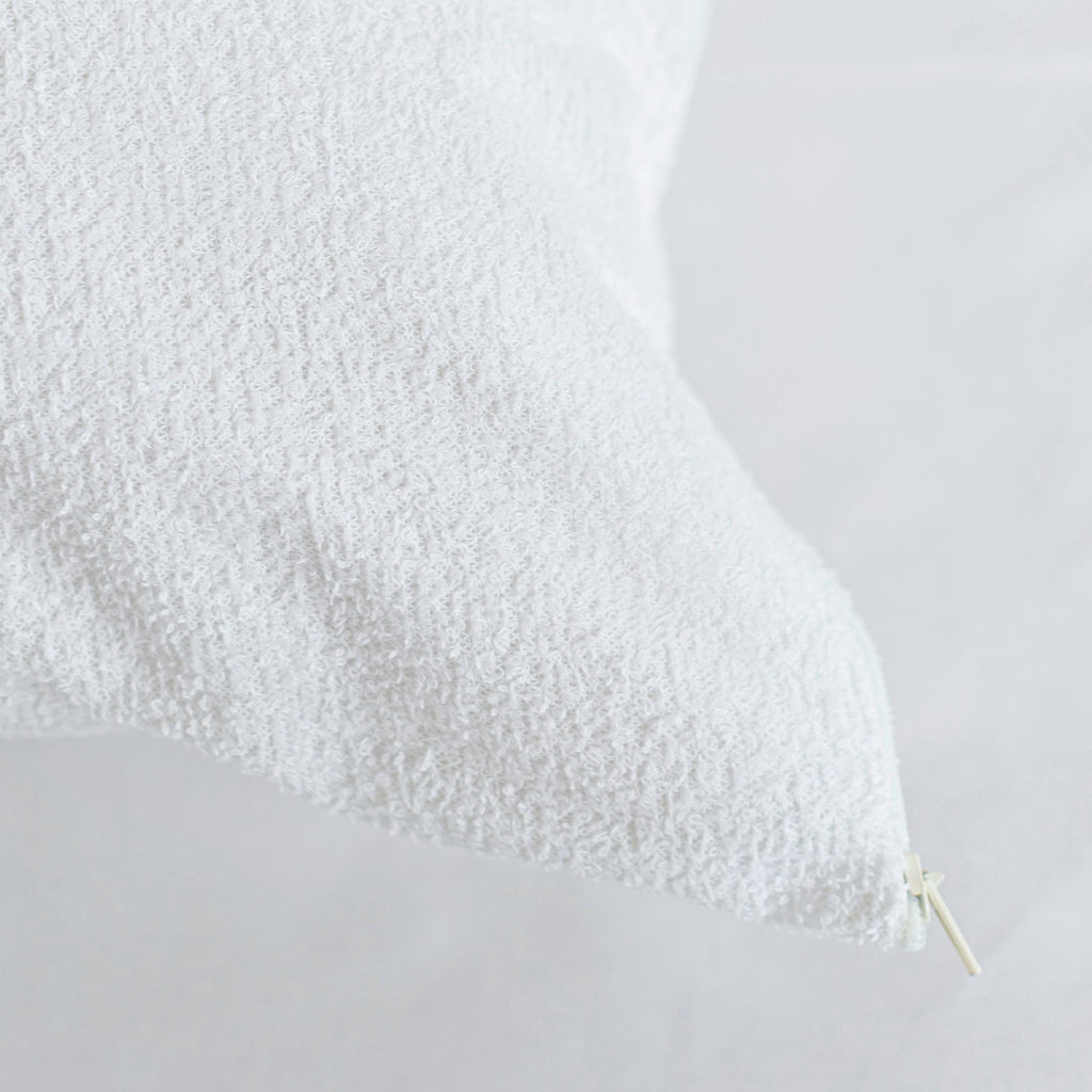 Protège-Oreiller Imperméable Éponge Coton - Blanc