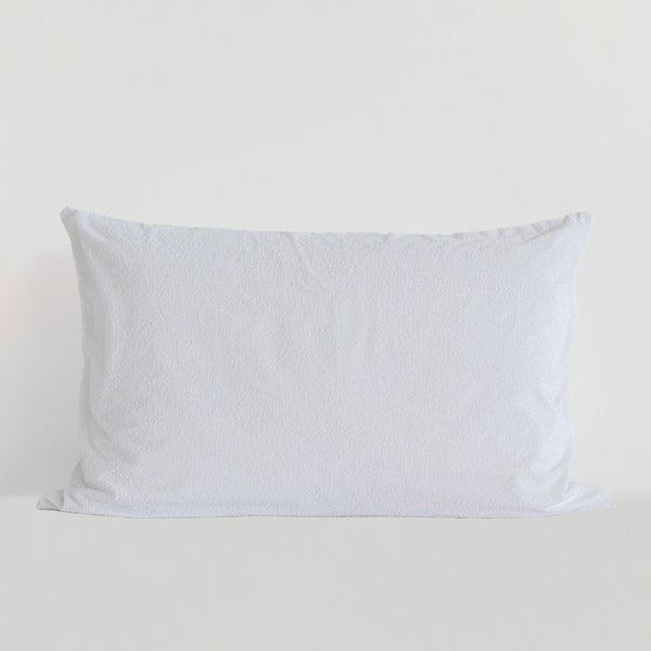 Protège-Oreiller Imperméable Éponge Coton - Blanc