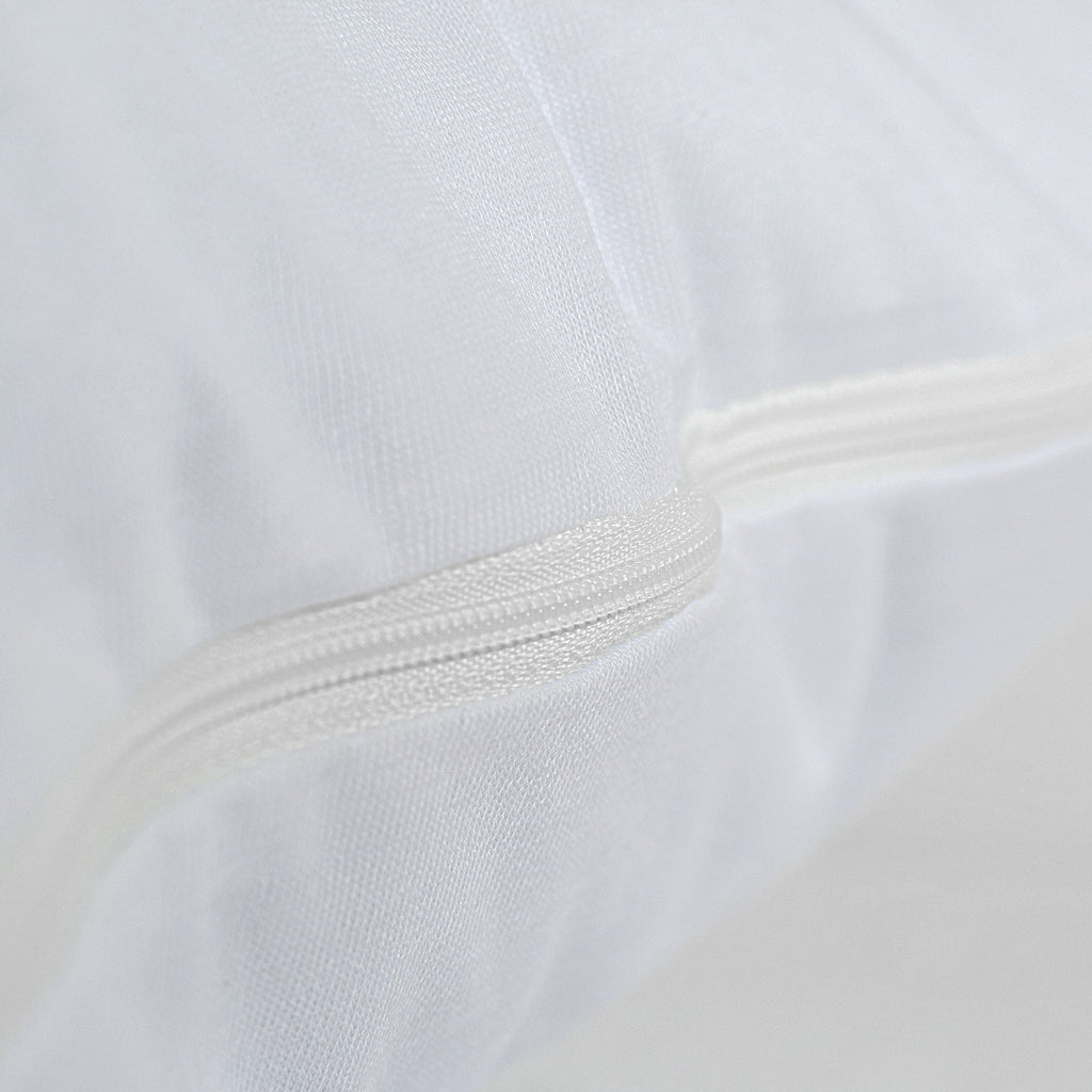Protège-Oreiller Imperméable Jersey Coton - Blanc