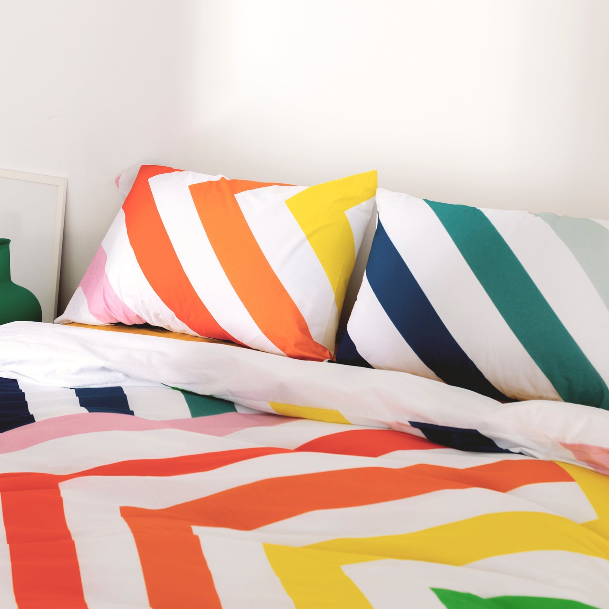Taie D'Oreiller Happy Stripes - Multicolore