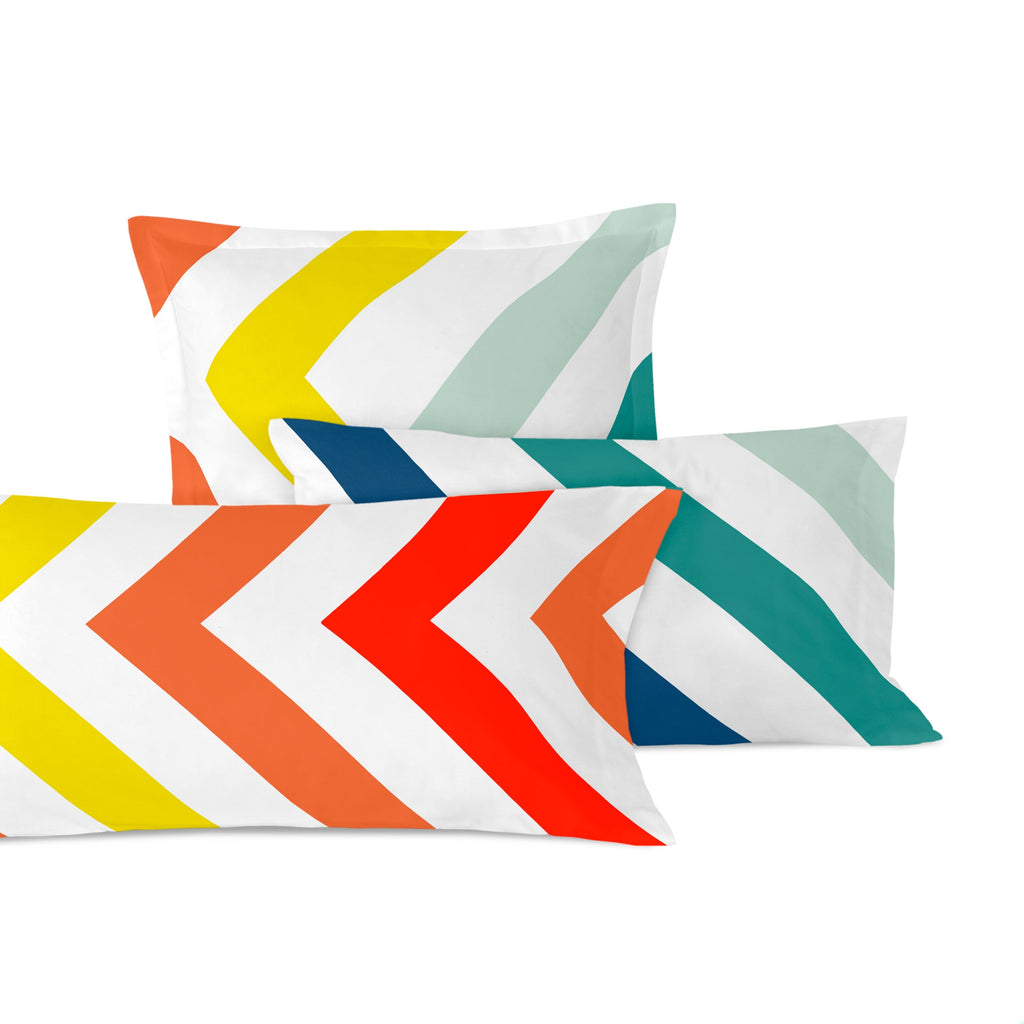 Taie D'Oreiller Happy Stripes - Multicolore