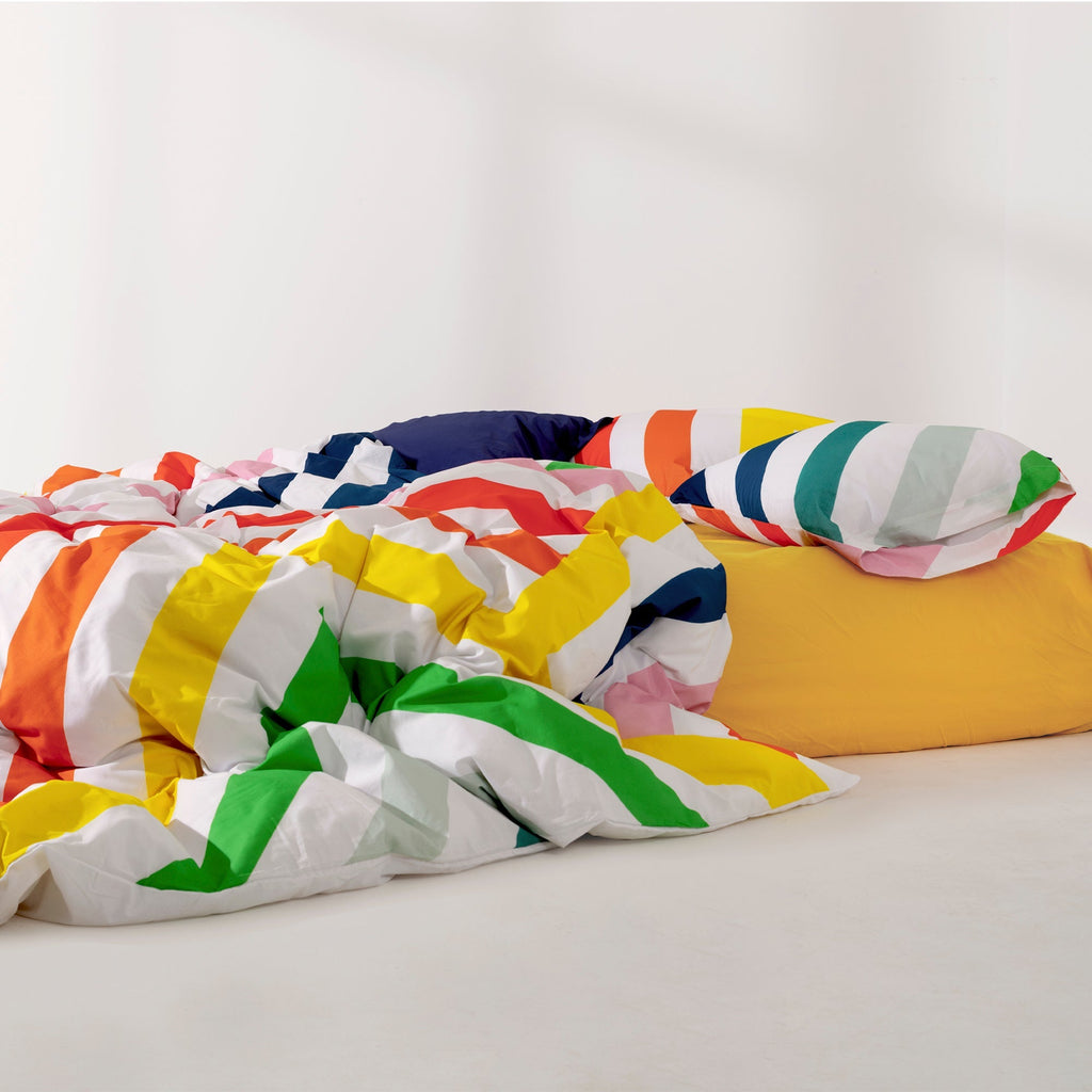 Housse De Couette Happy Stripes - Multicolore