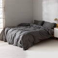 Housse De Couette Basic - Gris Foncé