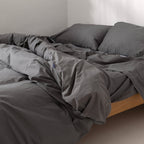 Housse De Couette Basic - Gris Foncé