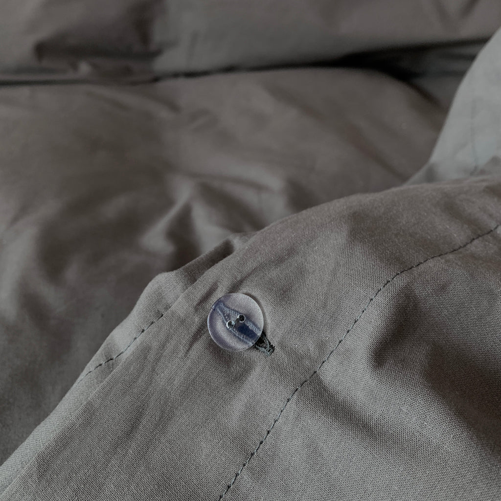 Housse De Couette Basic - Gris Foncé