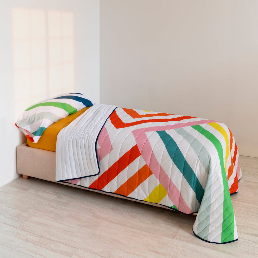 Couvre-Lit Happy Stripes - Multicolore