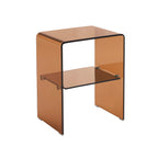 Ginza - Table De Chevet - Verre Trempé - Ambré