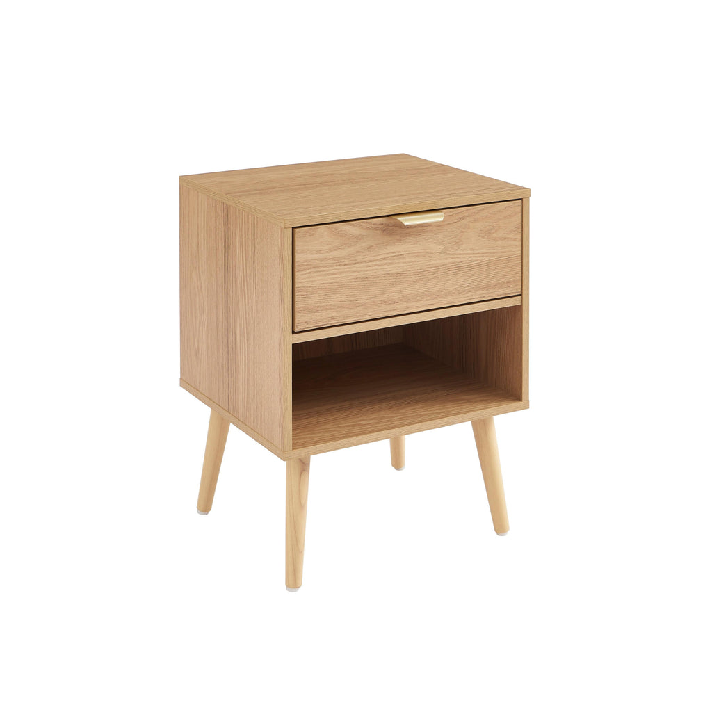 Jeanne - Lot De 2 Tables De Chevet - Effet Chêne