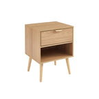 Jeanne - Lot De 2 Tables De Chevet - Effet Chêne