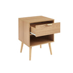 Jeanne - Lot De 2 Tables De Chevet - Effet Chêne
