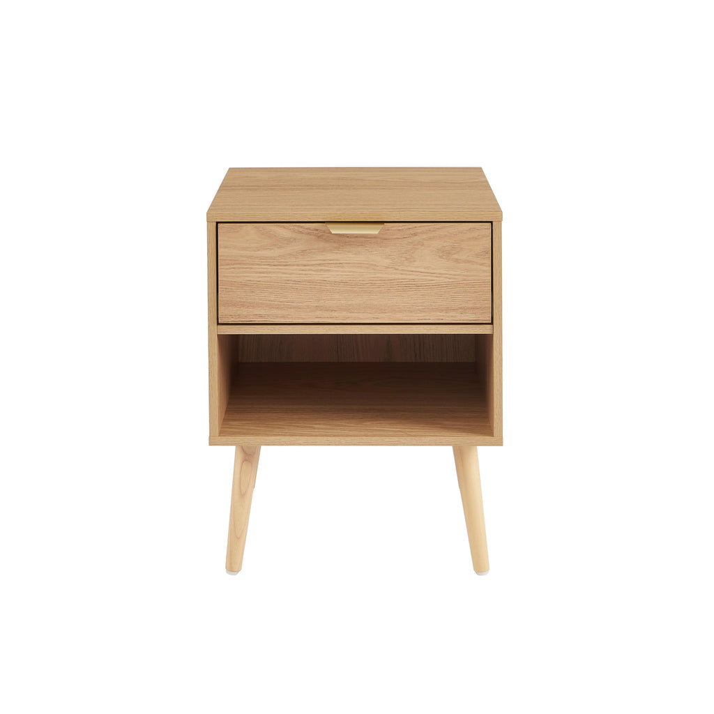 Jeanne - Lot De 2 Tables De Chevet - Effet Chêne