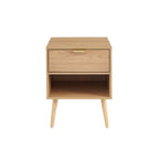 Jeanne - Lot De 2 Tables De Chevet - Effet Chêne