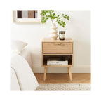 Jeanne - Lot De 2 Tables De Chevet - Effet Chêne