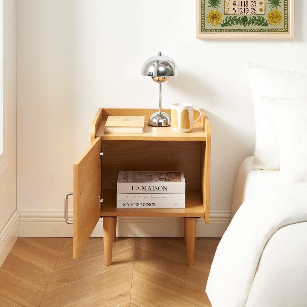Twiggy - Table De Chevet - Placage Chêne