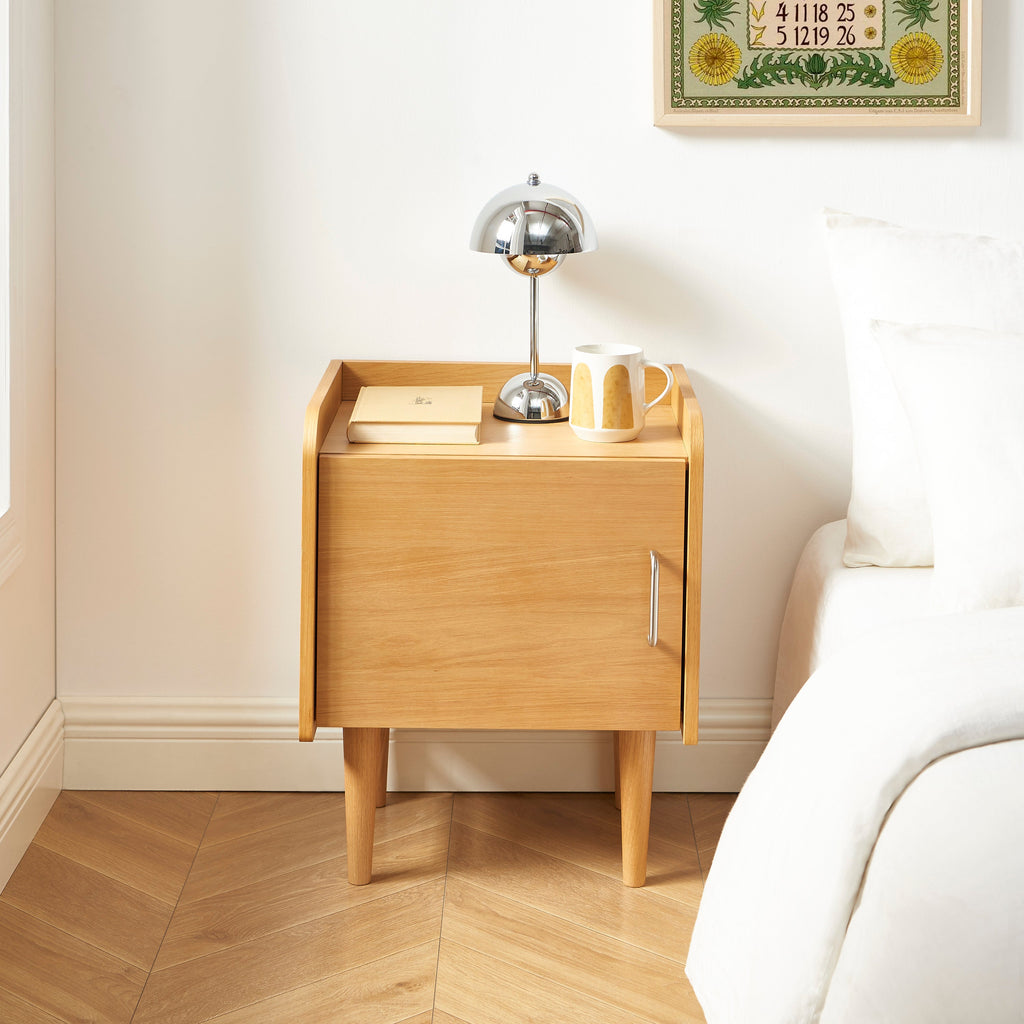 Twiggy - Table De Chevet - Placage Chêne