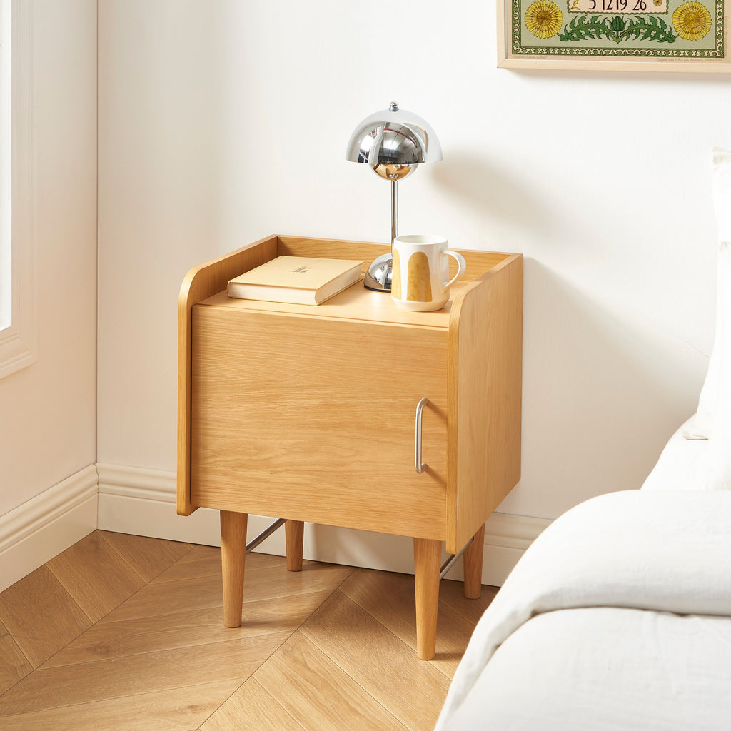 Twiggy - Table De Chevet - Placage Chêne