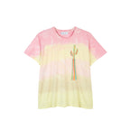 T-Shirt Tie-Dye Embroidered Cactus