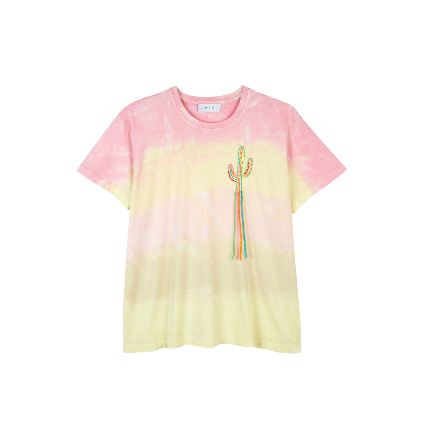T-Shirt Tie-Dye Embroidered Cactus