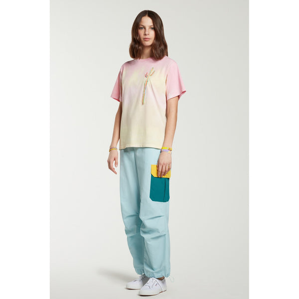 T-Shirt Tie-Dye Embroidered Cactus