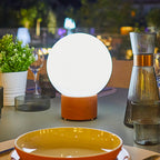 Terra - Lampe De Table Sans Fil - Terre Cuite - Rouge
