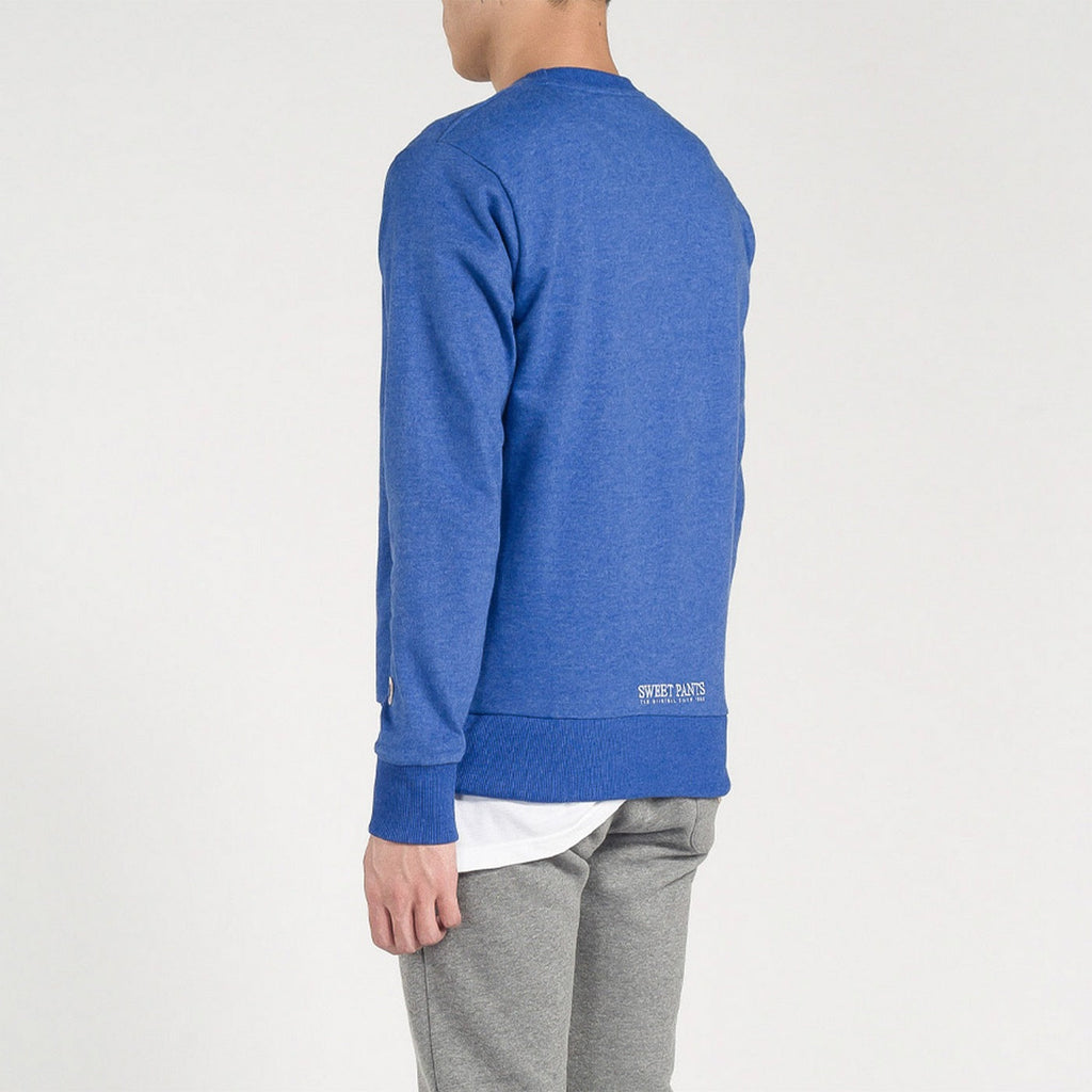 Sweat Terry Classic Crew - Bleu Supreme Marl - Mixte