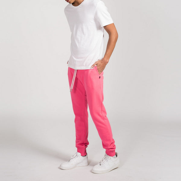 Pantalon Terry Slim - Laser Pink - Mixte