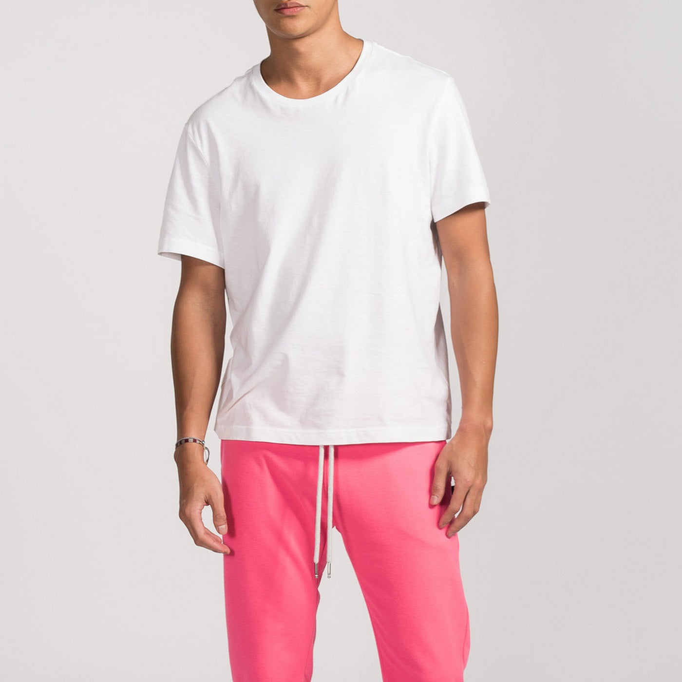 Pantalon Terry Slim - Laser Pink - Mixte