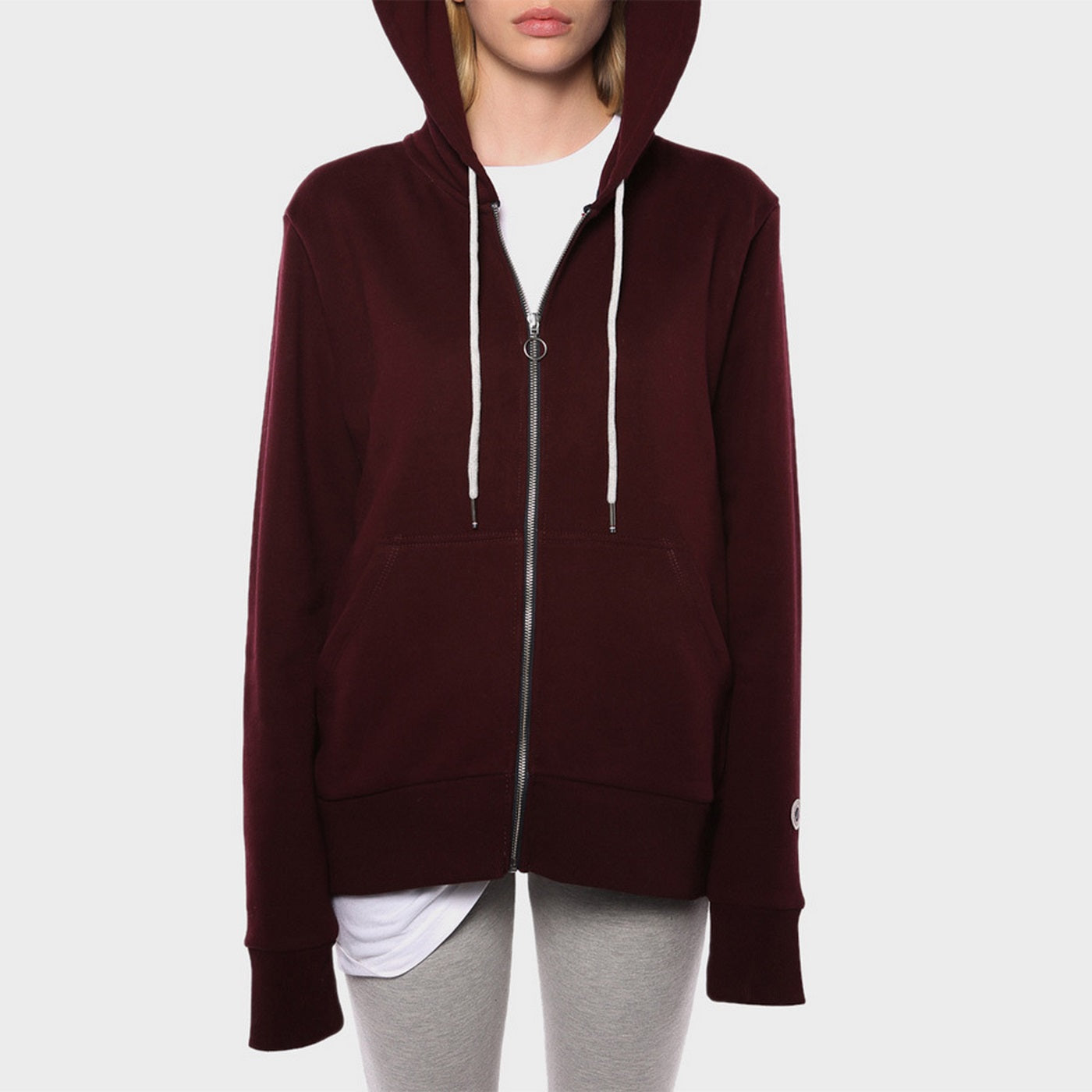 Sweat Terry Zip Up - Bordeaux - Mixte