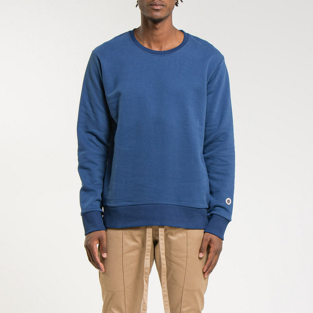 Sweat Terry Classic Crew - Denim - Mixte