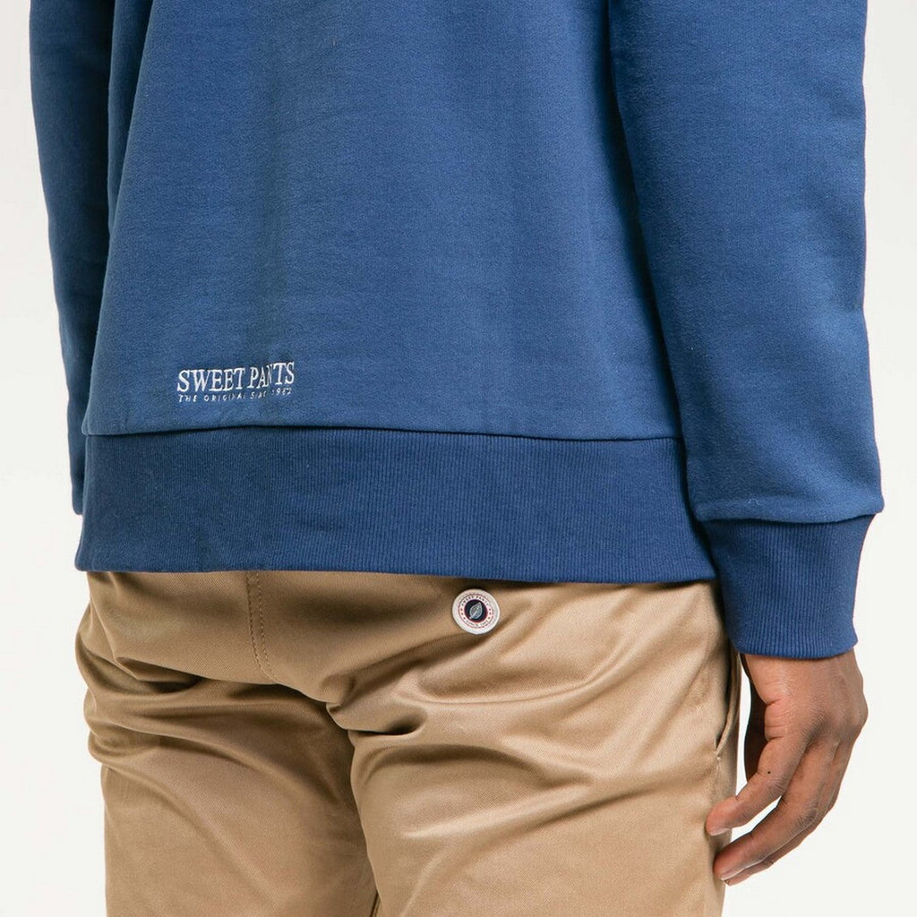 Sweat Terry Classic Crew - Denim - Mixte