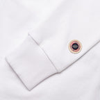Sweat Terry Crop Zip Up - White - Femme
