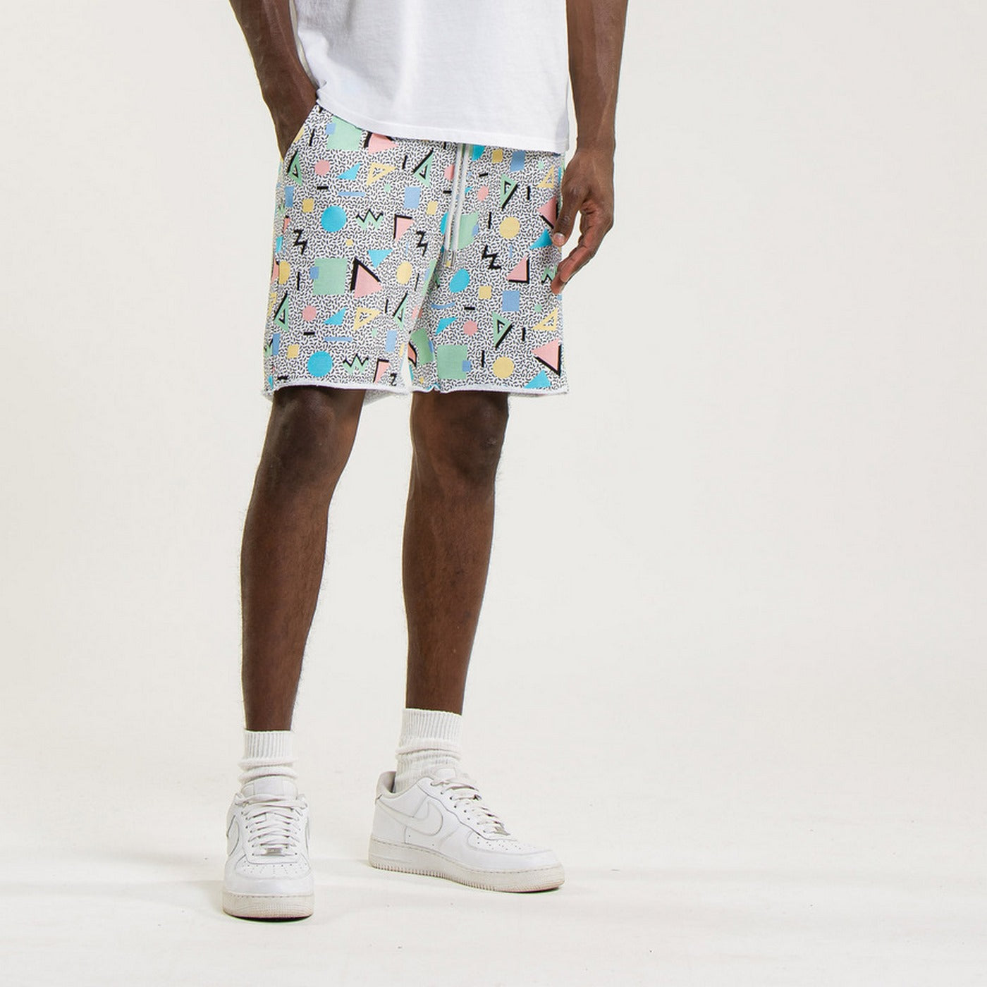 Bermuda Terry Cutoff Print - Jeffrey - Mixte