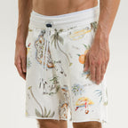 Bermuda Terry Cutoff Print - Postcard - Mixte