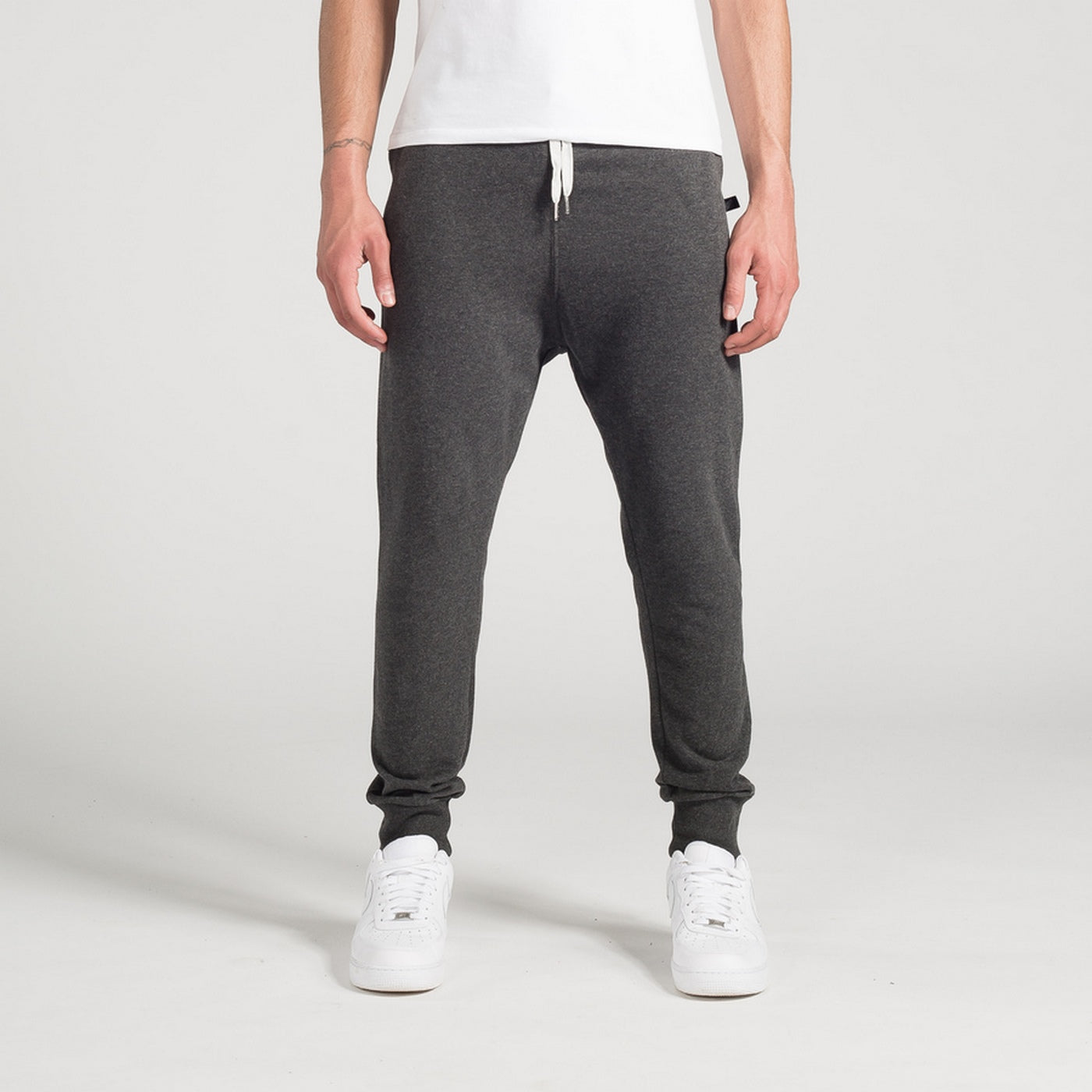 Pantalon Terry Loose - Black Marl - Mixte