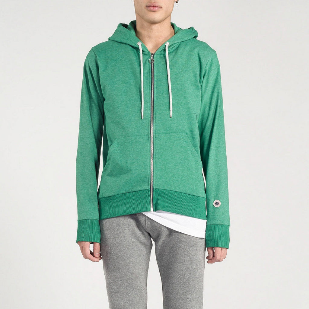 Sweat Terry Zip Up - Mint Marl - Mixte